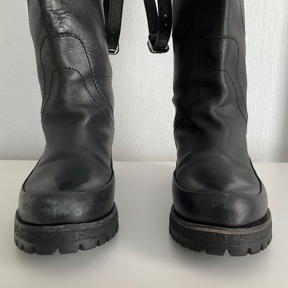 Prada - Leather Rain Boots - Mid Calf - Beautiful Boots - Great Condition! - Picture 10 of 14